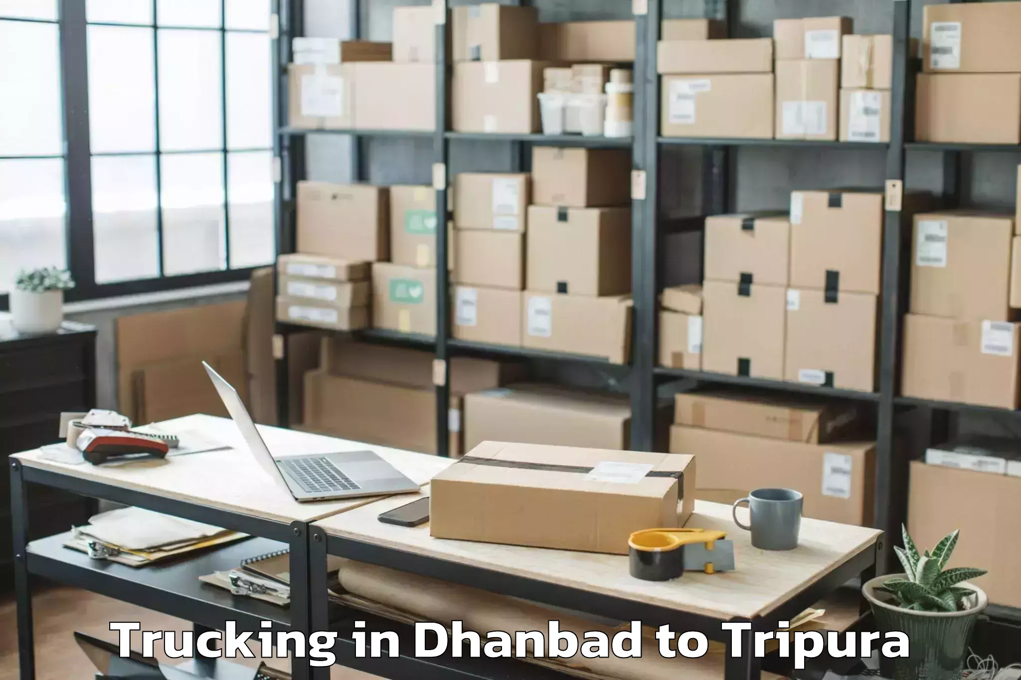 Leading Dhanbad to Agartala Airport Ixa Trucking Provider